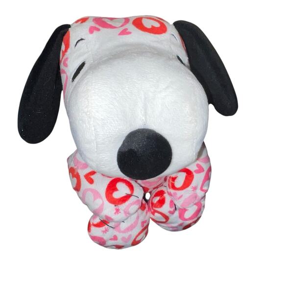 10" Hallmark Snoopy Plush Peanuts Hearts Stuffed Animal Nursery Decor Red Shower - Picture 11 of 13